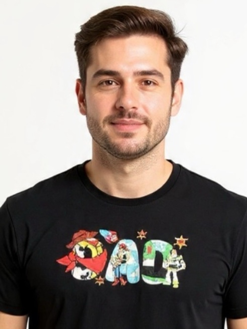Toy Story Dad Graphic Tee Black Large Pixar Nostalgia